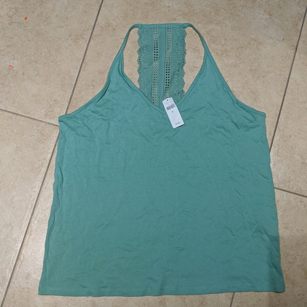Banana Republic Green Racerback Top